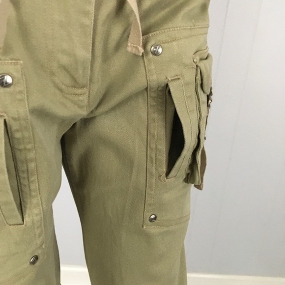 Zinc Utility Pants Khaki Green 7 Women’s Pockets - Picture 8 of 16
